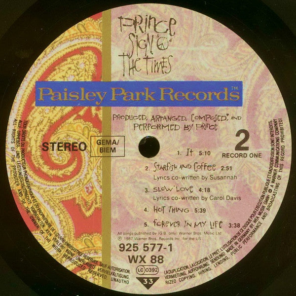 Prince ~ Sign "O" The Times (Vinyl) - Djungel & Jazz