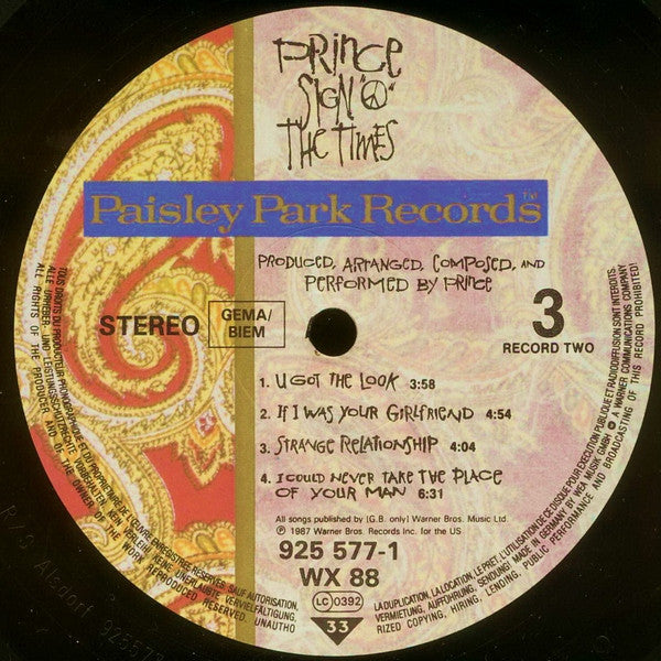 Prince ~ Sign "O" The Times (Vinyl) - Djungel & Jazz