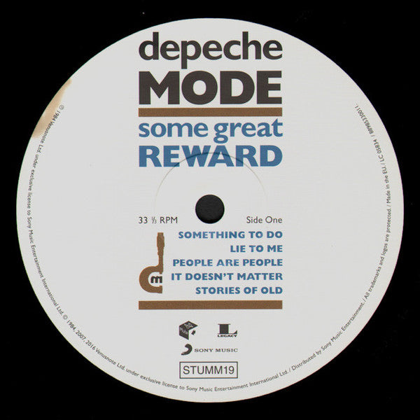 Depeche Mode ~ Some Great Reward (Vinyl) - Djungel & Jazz