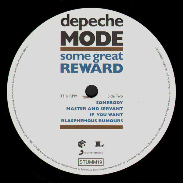 Depeche Mode ~ Some Great Reward (Vinyl) - Djungel & Jazz
