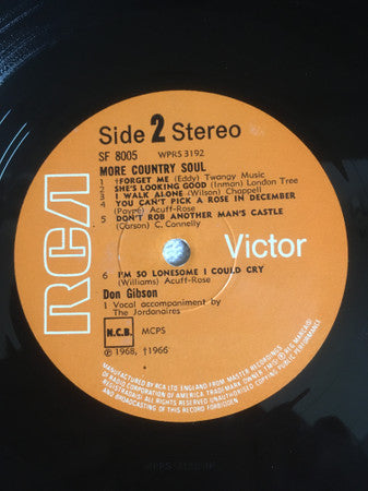 Don Gibson ~ More Country Soul (Vinyl) - Djungel & Jazz