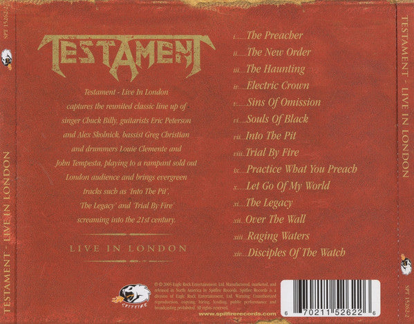 Testament ~ Live In London (Vinyl) - Djungel & Jazz
