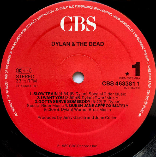 Dylan & The Dead ~ Dylan & The Dead (Vinyl) - Djungel & Jazz