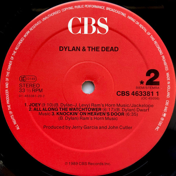 Dylan & The Dead ~ Dylan & The Dead (Vinyl) - Djungel & Jazz