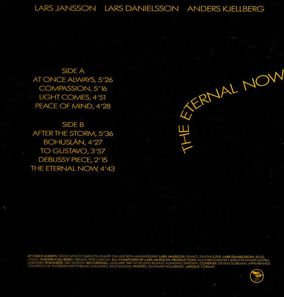 Lars Jansson Trio ~ The Eternal Now (Vinyl) - Djungel & Jazz