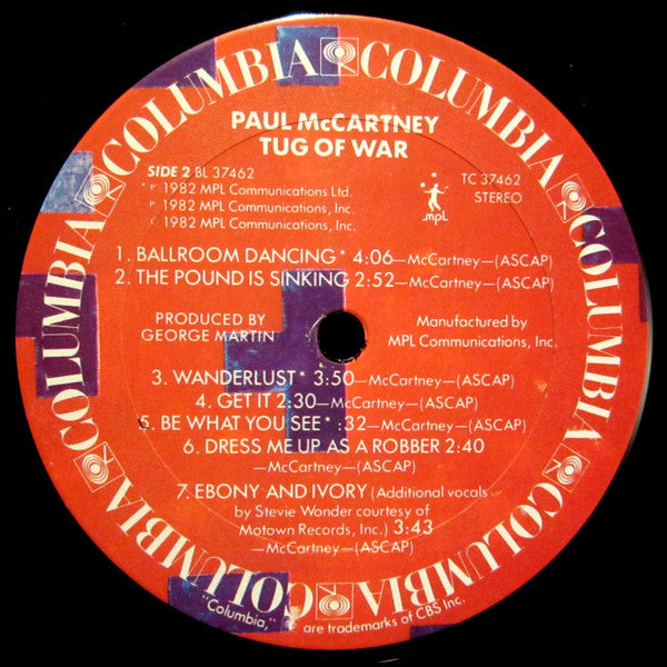 Paul McCartney ~ Tug Of War (Vinyl) - Djungel & Jazz