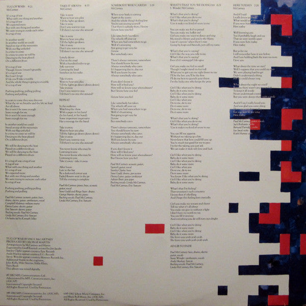 Paul McCartney ~ Tug Of War (Vinyl) - Djungel & Jazz