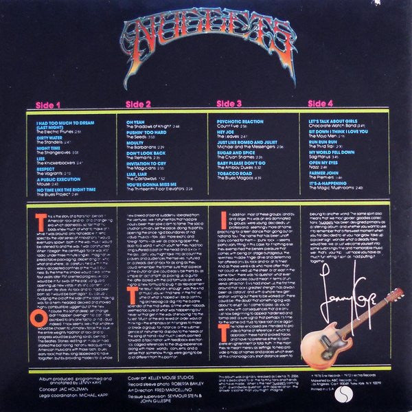 Various ~ Nuggets: Original Artyfacts From The First Psychedelic Era 1965-1968 (Vinyl) - Djungel & Jazz