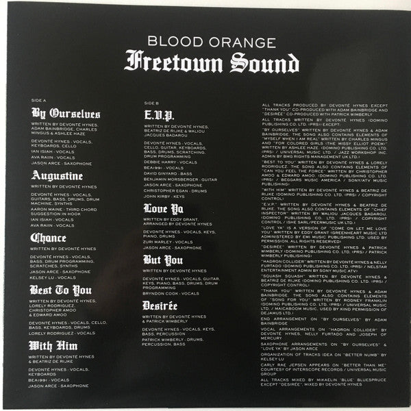 Blood Orange ~ Freetown Sound (Vinyl) - Djungel & Jazz