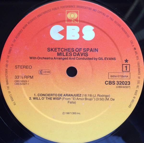 Miles Davis ~ Sketches Of Spain (Vinyl) - Djungel & Jazz