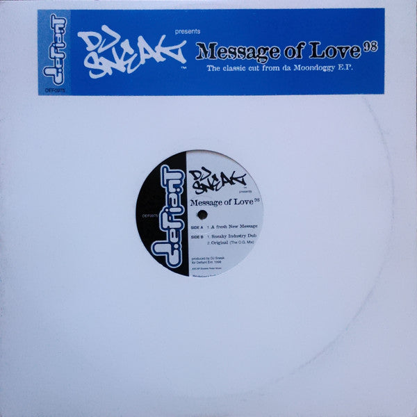 DJ Sneak ~ Message Of Love 98 (Vinyl) - Djungel & Jazz