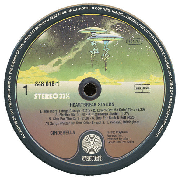 Cinderella ~ Heartbreak Station (Vinyl) - Djungel & Jazz