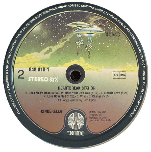 Cinderella ~ Heartbreak Station (Vinyl) - Djungel & Jazz