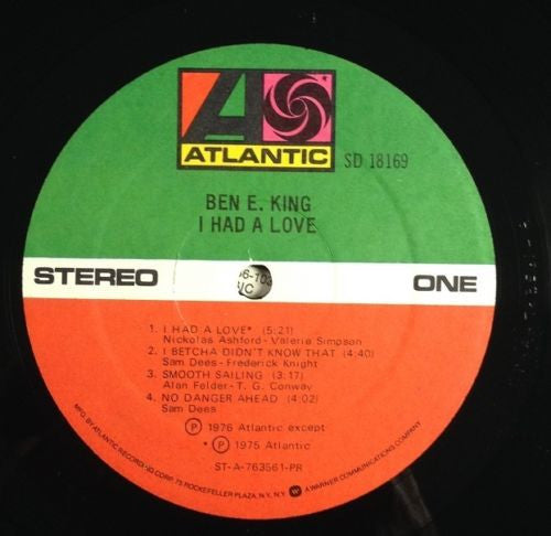 Ben E. King ~ I Had A Love (Vinyl) - Djungel & Jazz
