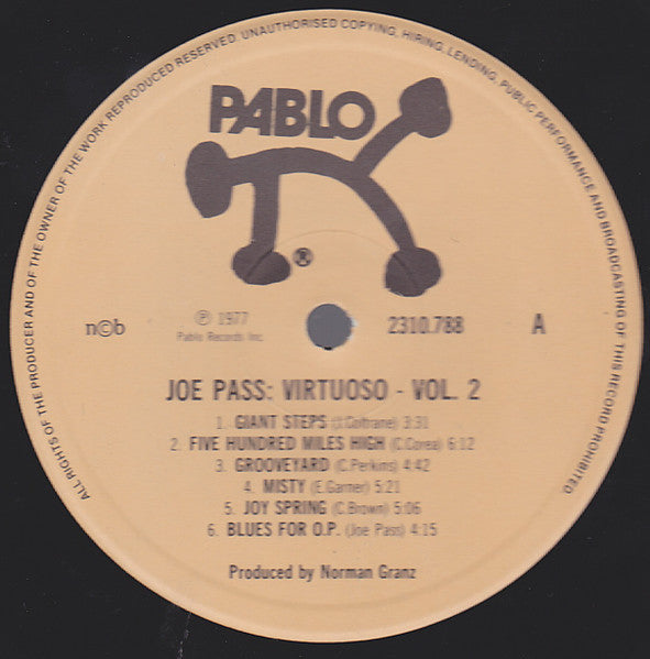 Joe Pass ~ Virtuoso #2 (Vinyl) - Djungel & Jazz