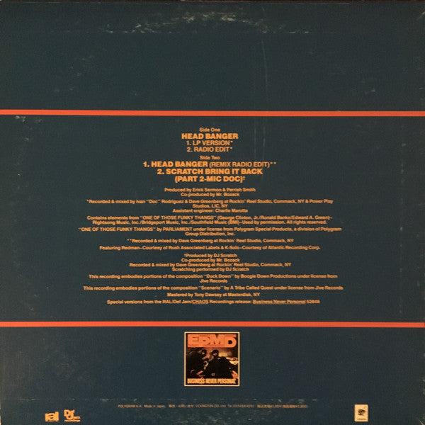 EPMD : Head Banger (12", RE)