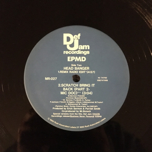 EPMD : Head Banger (12", RE)