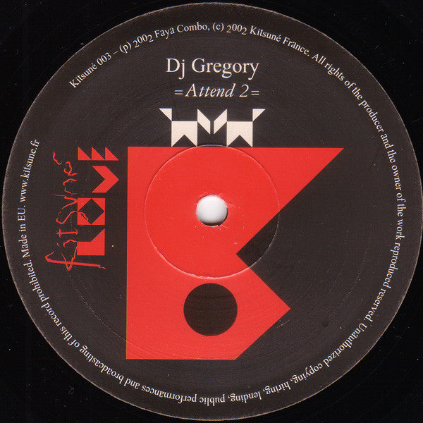 DJ Gregory ~ Attend (Vinyl) - Djungel & Jazz