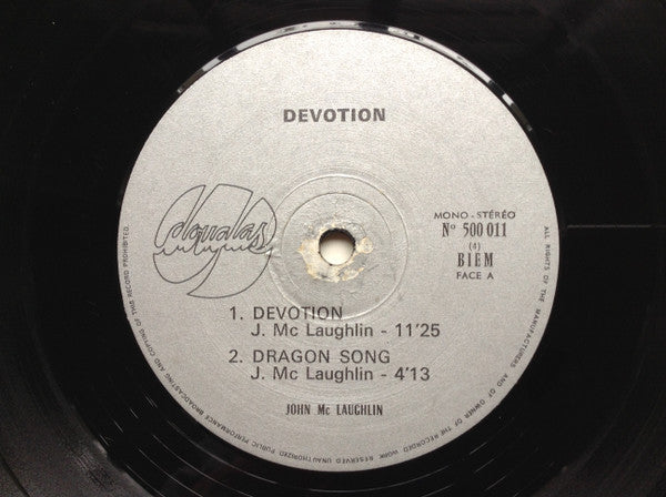 John McLaughlin ~ Devotion (Vinyl) - Djungel & Jazz
