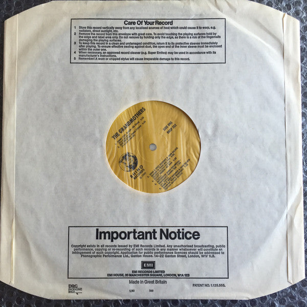 The Grandmothers ~ Grandmothers - An Anthology Of Previously Unreleased Recordings By Ex-Members Of The Mothers Of Invention (Vinyl) - Djungel & Jazz