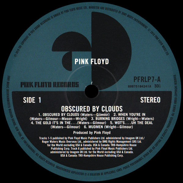Pink Floyd ~ Obscured By Clouds (Vinyl) - Djungel & Jazz