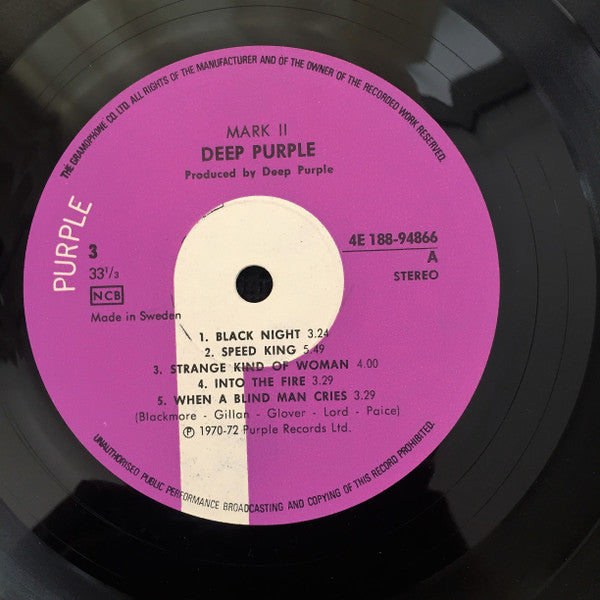 Deep Purple : Mark I & II (2xLP, Comp)