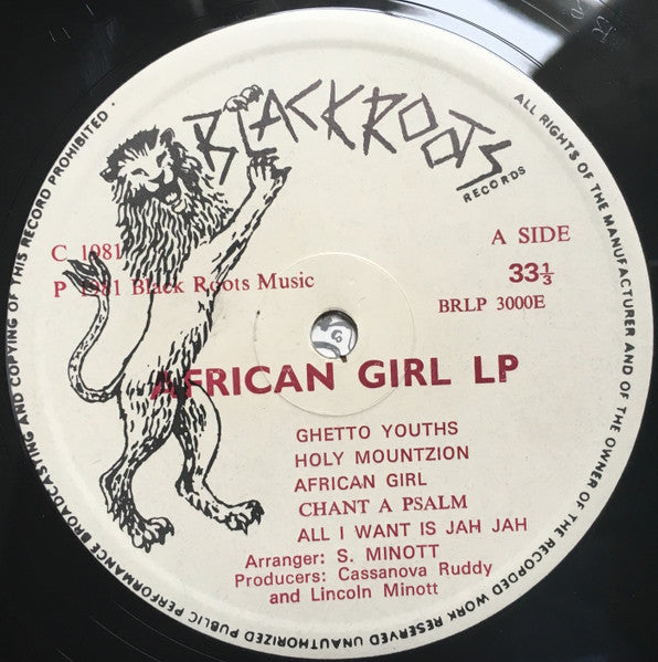 Sugar Minott : African Girl (LP, Album)