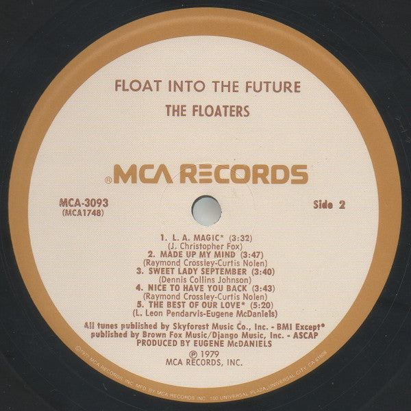 The Floaters : Float Into The Future (LP, Album, MCA)