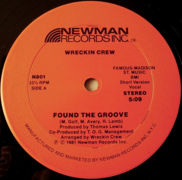 Wreckin Crew* : Found The Groove (12")