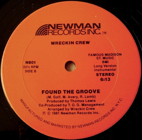 Wreckin Crew* : Found The Groove (12")