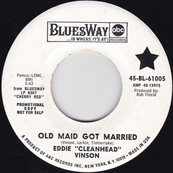 Eddie "Cleanhead" Vinson ~ Old Maid Got Married (Vinyl) - Djungel & Jazz