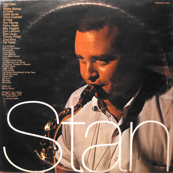 Stan Getz ~ Stan Getz (Vinyl) - Djungel & Jazz