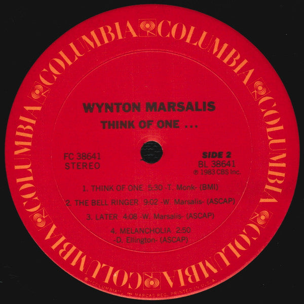 Wynton Marsalis ~ Think Of One (Vinyl) - Djungel & Jazz