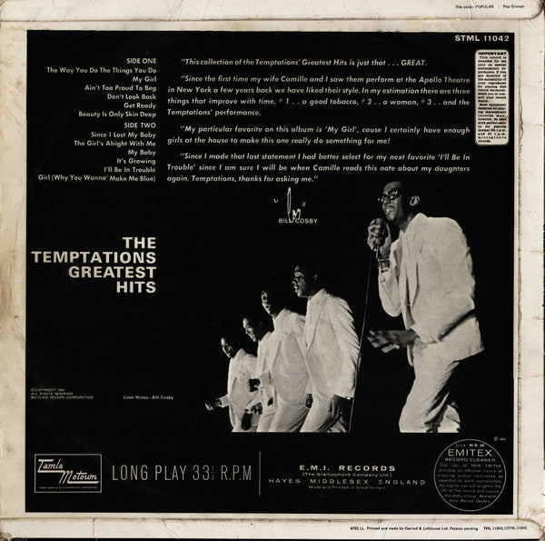The Temptations ~ Greatest Hits (Vinyl) - Djungel & Jazz