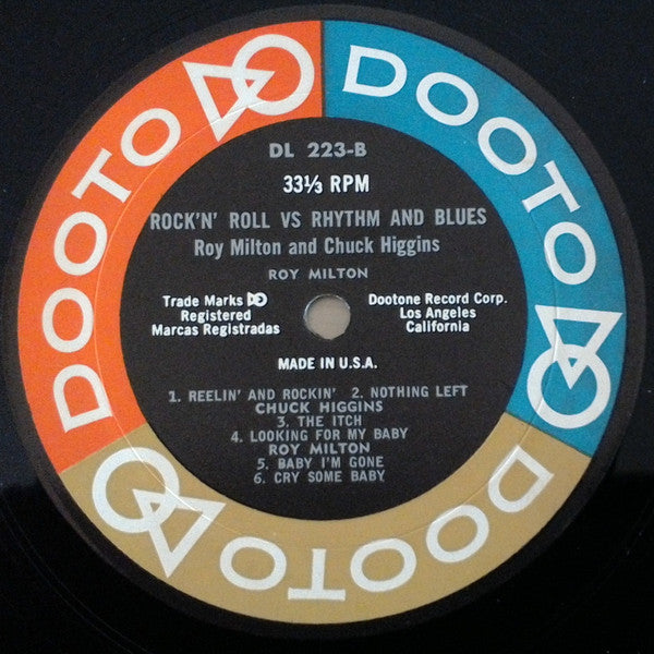 Chuck Higgins / Roy Milton ~ Rock 'n' Roll Versus Rhythm And Blues (Vinyl) - Djungel & Jazz