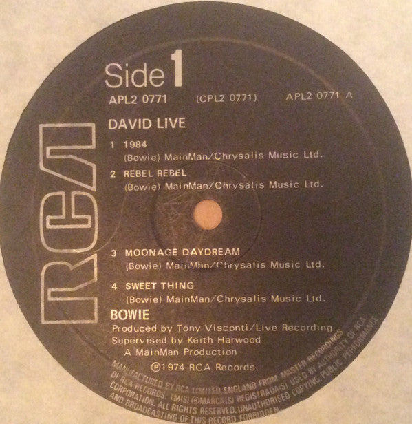 David Bowie ~ David Live (Vinyl) - Djungel & Jazz