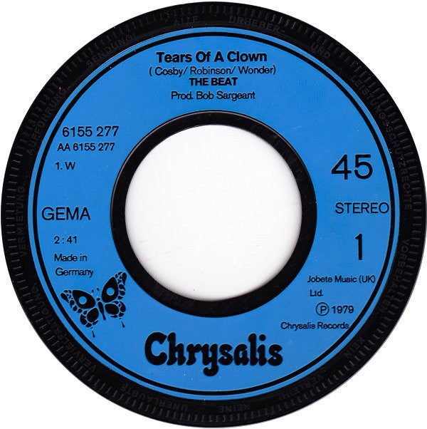 The Beat (2) : Tears Of A Clown (7", Single)