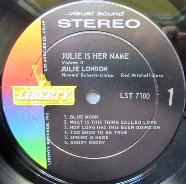 Julie London ~ Julie Is Her Name Volume II (Vinyl) - Djungel & Jazz