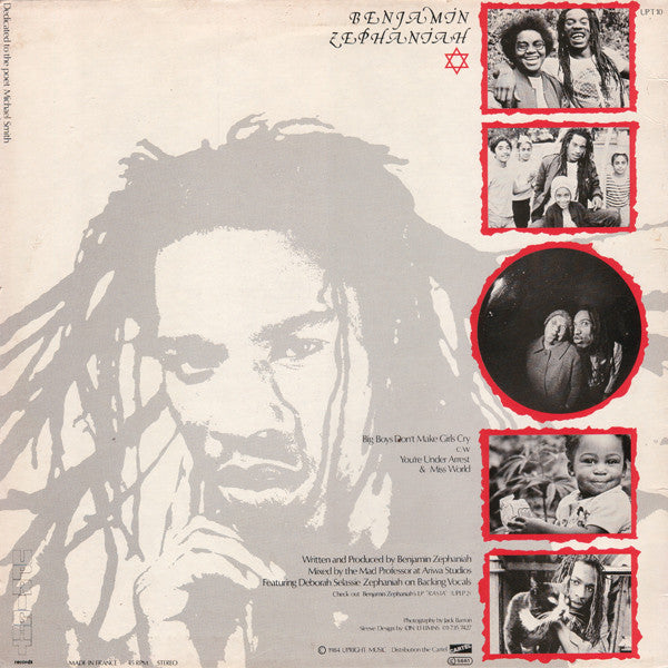 Benjamin Zephaniah : Big Boys Don't Make Girls Cry (12")