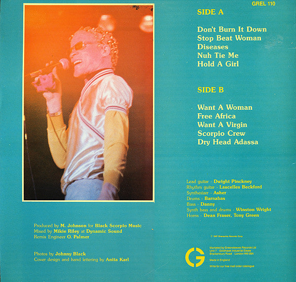 Yellowman : Don't Burn It Down (LP, Album)