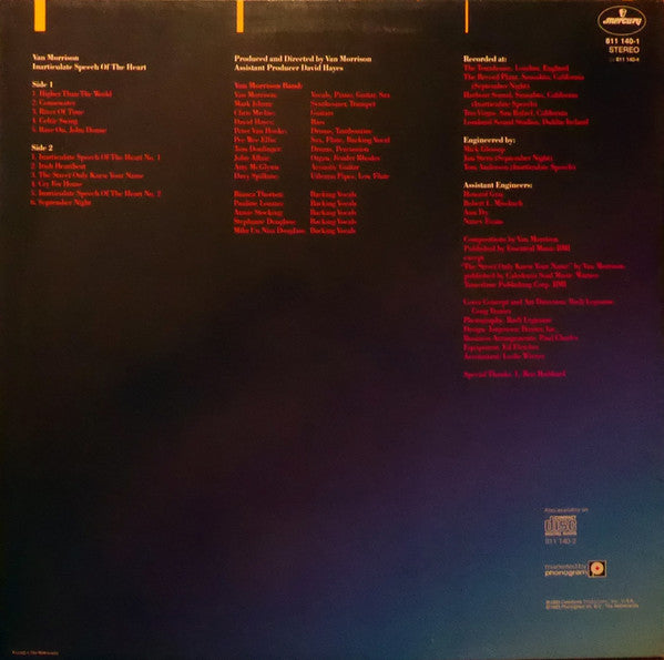 Van Morrison ~ Inarticulate Speech Of The Heart (Vinyl) - Djungel & Jazz