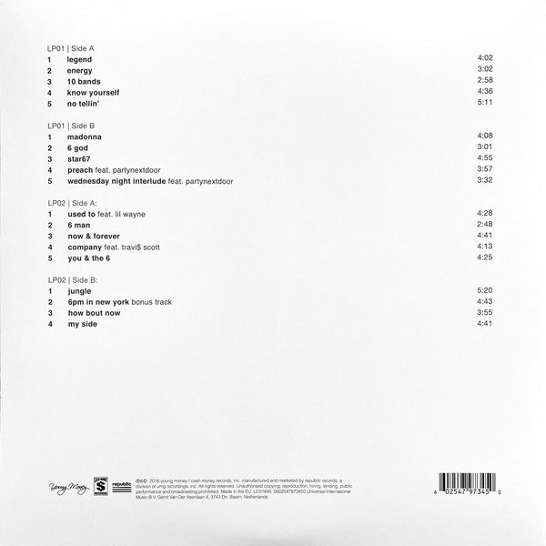 Drake ~ If You're Reading This It's Too Late (Vinyl) - Djungel & Jazz