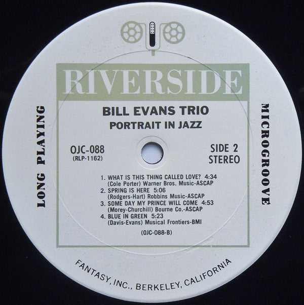 Bill Evans Trio* : Portrait In Jazz (LP, Album, RE)