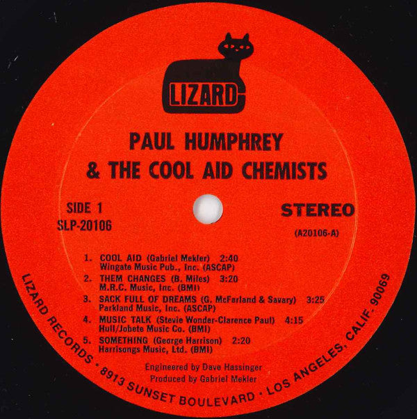 Paul Humphrey & His Cool Aid Chemists ~ Paul Humphrey And The Cool-Aid Chemists (Vinyl) - Djungel & Jazz