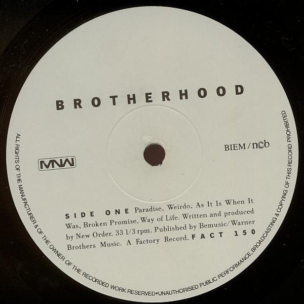 New Order ~ Brotherhood (Vinyl) - Djungel & Jazz