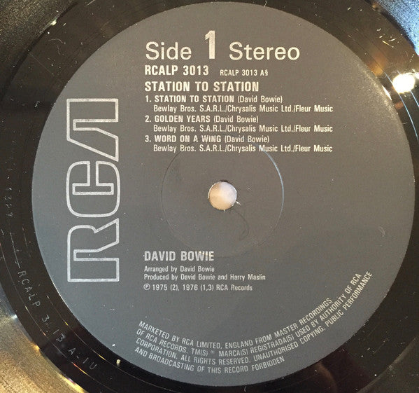 David Bowie : Station To Station (LP, Album, RE)