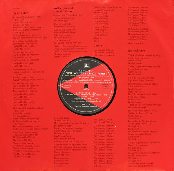 Neil Young & Crazy Horse ~ Reactor (Vinyl) - Djungel & Jazz
