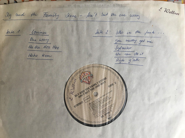 Sly And The Family Stone* : Ain't But The One Way (LP, Album)