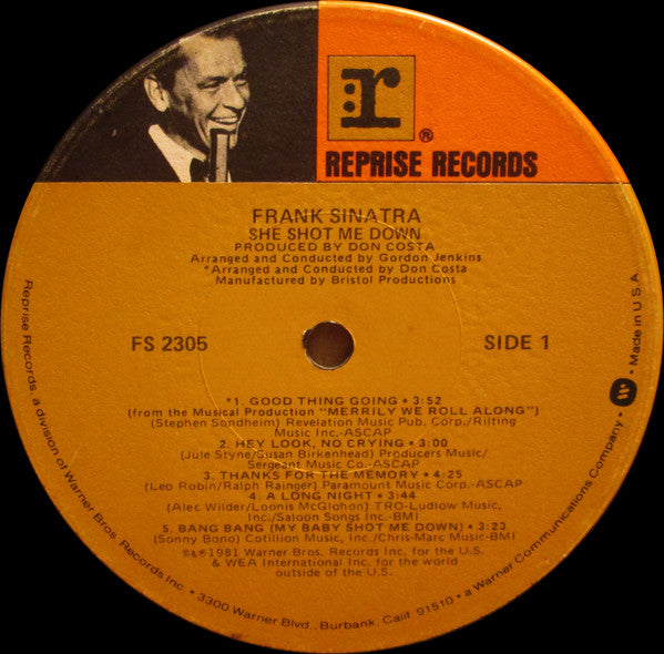 Frank Sinatra ~ She Shot Me Down (Vinyl) - Djungel & Jazz