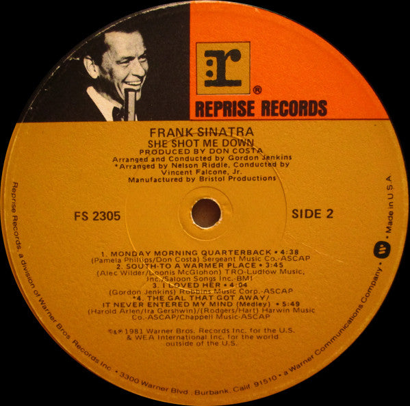 Frank Sinatra ~ She Shot Me Down (Vinyl) - Djungel & Jazz